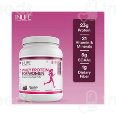 Inlife Whey Protein For Women Chocolate Flavour 500gm