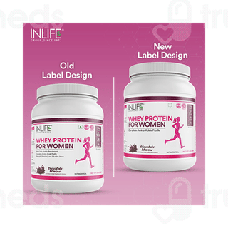 Inlife Whey Protein For Women Chocolate Flavour 500gm