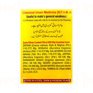 Hakeem Baqai Habb E Nishat Pills 20
