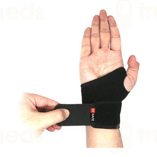 Be Safe Forever Wrist Band Support With Thumb Black 1