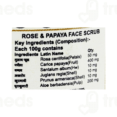 Khadi Pure Herbal Rose & Papaya Face Scrub 50gm