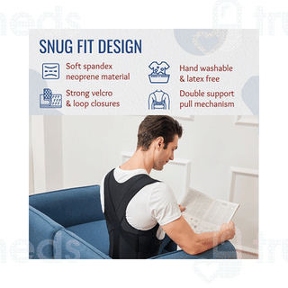 Healthsense Pc 860 Premium Back Support Black Small Belt 1