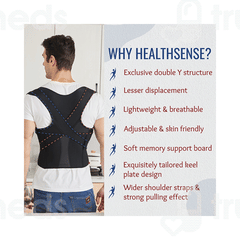 Healthsense Pc 860 Premium Back Support Black Small Belt 1