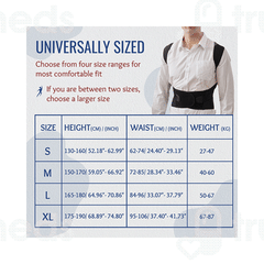 Healthsense Pc 860 Premium Back Support Black Small Belt 1