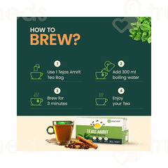 Smartveda Tejas Amrit Ayurvedic Detox Tea Bags 30
