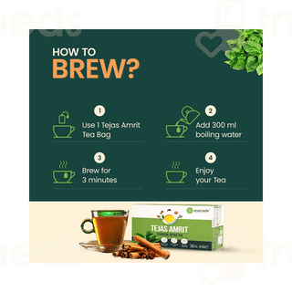 Smartveda Tejas Amrit Ayurvedic Detox Tea Bags 30