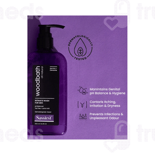 Sassiest Woodbath All Natural For Men Intimate Wash 250ml