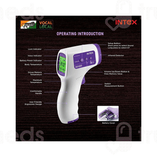 Intex Thermosafe Non Contact Infrared Thermometer 1