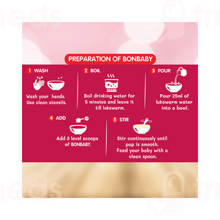 Evexia Bonbaby Wheat & Mixed Fruit 12 Month Onwards Fortified Infant Cereal 300gm