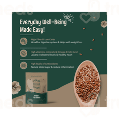 Khari Foods Indian Flax Seeds 200gm