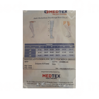 Medtex Thigh Length Anti Embolism Dvt Stocking Large Pair 1