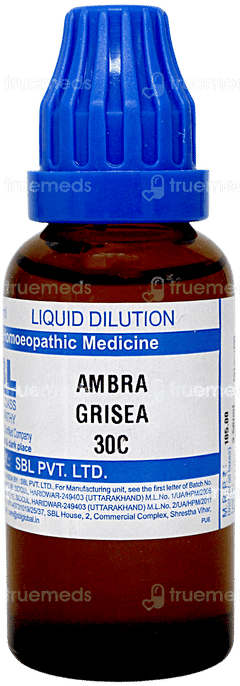 Sbl Ambra Grisea 30c Dilution 30ml Sbl Ambra Grisea 30c Dilution 30ml