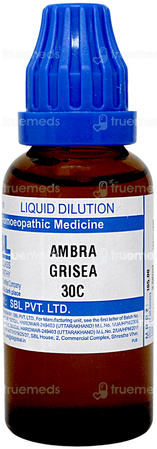 Sbl Ambra Grisea 30c Dilution 30ml