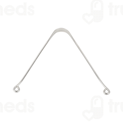 Healthandyoga Steloswipe Lite Stainless Steel Tongue Cleaner 1