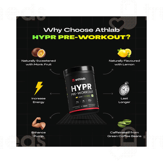 Athlab Hypr Pre Workout Lemon 480gm