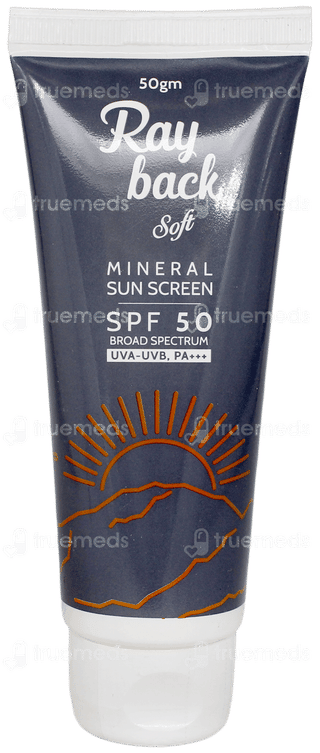Ray Back Soft Spf 50 Mineral Sun Screen 50gm