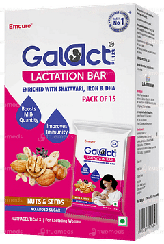 Galact Plus Nuts & Seeds No Added Sugar Lactation Bar 20gm Pack Of 15