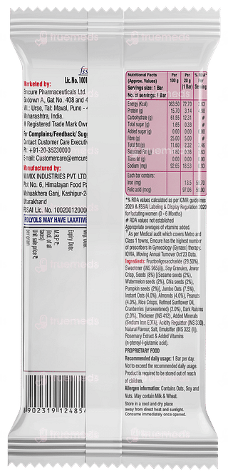 Galact Plus Oat Berry No Added Sugar Moms Nutribar 20gm