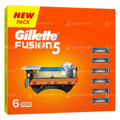 Gillette Fusion 5 New Pack Of 6 Cartridges