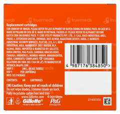 Gillette Fusion 5 New Pack Of 6 Cartridges