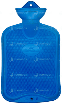 Coronation Large Plain Blue Hot Water Bottle 1