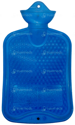 Coronation Large Plain Blue Hot Water Bottle 1
