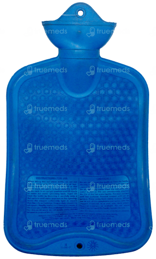 Coronation Large Plain Blue Hot Water Bottle 1
