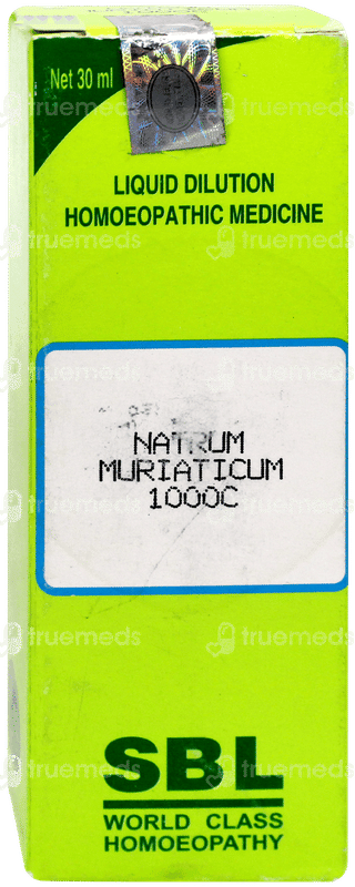 Sbl Natrum Muriaticum 1000c Dilution 30ml