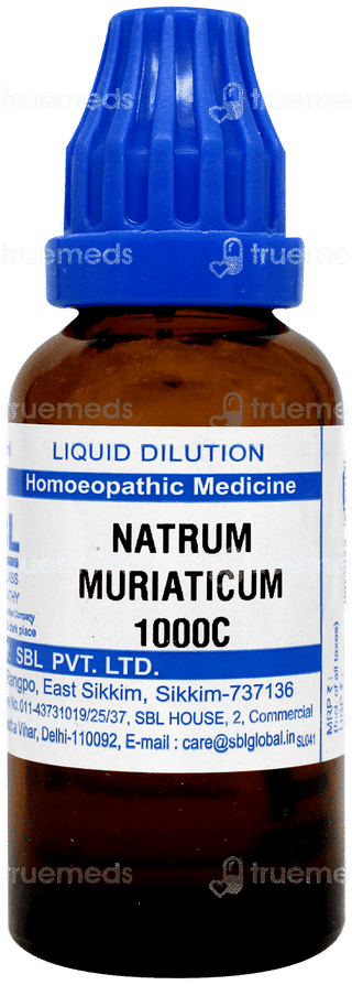 Sbl Natrum Muriaticum 1000c Dilution 30ml