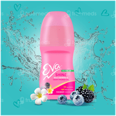 Eva Shine Wild Berries & Tahiti Monoi Oil Deo Roll On 50ml