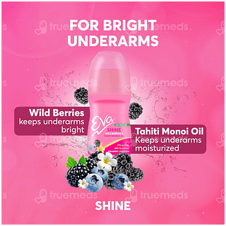 Eva Shine Wild Berries & Tahiti Monoi Oil Deo Roll On 50ml