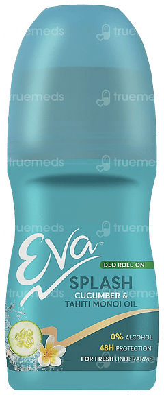 Eva Splash Cucumber & Tahiti Monoi Oil Deo Roll On 50ml