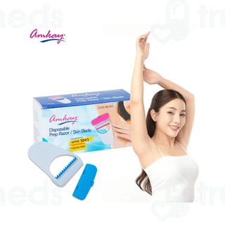 Amkay Disposable Prep Razor Skin Blade 10 + 1 Free