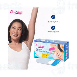 Amkay Disposable Prep Razor Skin Blade 10 + 1 Free