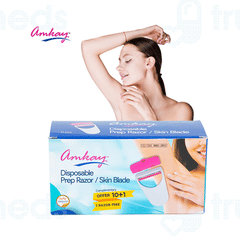 Amkay Disposable Prep Razor Skin Blade 10 + 1 Free
