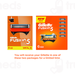 Gillette Fusion 5 Cartridge Pack Of 6