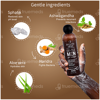 Ayouthveda Gentle Men Ph Wash 180ml