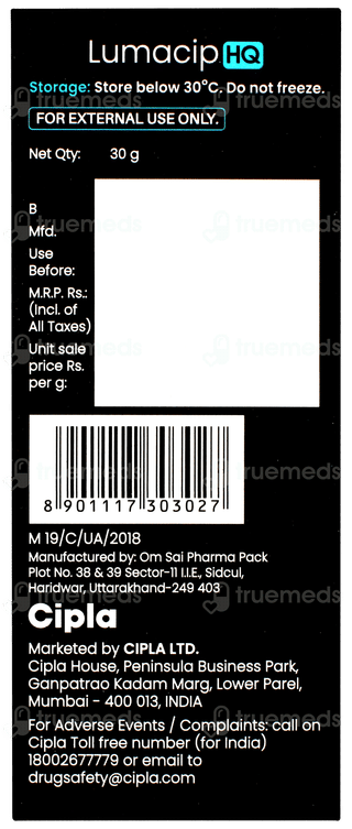 Lumacip Hq Depigmenting Complex 30gm