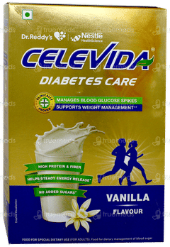 Celevida Diabetes Care Vanilla Flavour No Added Sugar Refill 400Gm Celevida Diabetes Care Vanilla Flavour No Added Sugar Refill 400Gm