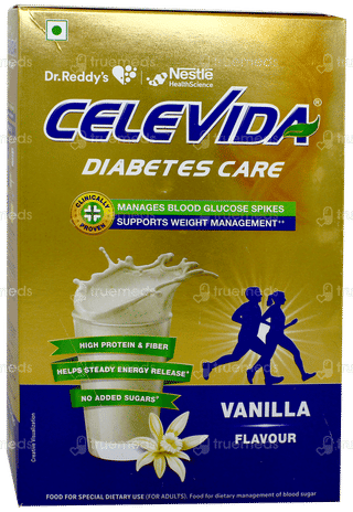 Celevida Diabetes Care Vanilla Flavour No Added Sugar Refill 400Gm