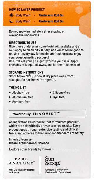 Chemist At Play 5% Ahas + Vitamin C Fragrance Free Underarm Roll On 40ml