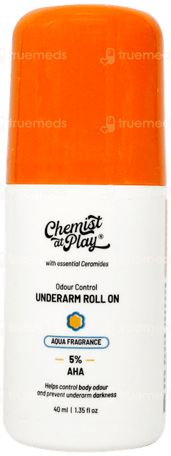 Chemist At Play 5% Ahas + Vitamin C Fragrance Free Underarm Roll On 40ml