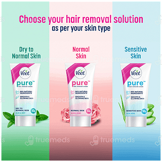 Veet Pure Normal Skin Body & Full Bikini 100gm Pack Of 3 Hair Removal Cream