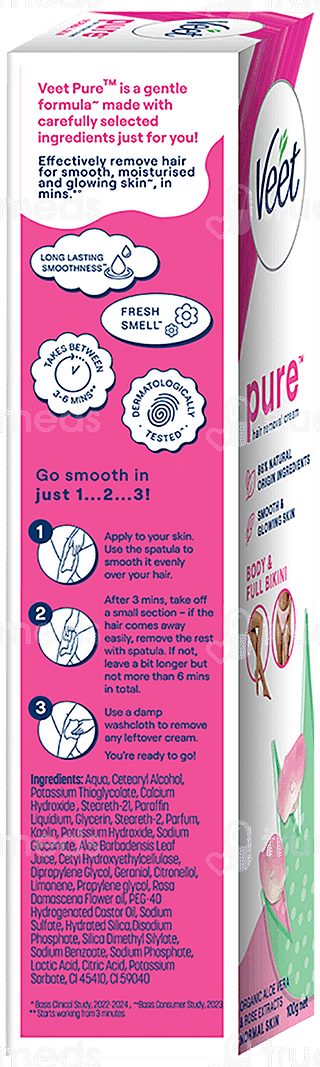 Veet Pure Normal Skin Body & Full Bikini 100gm Pack Of 3 Hair Removal Cream