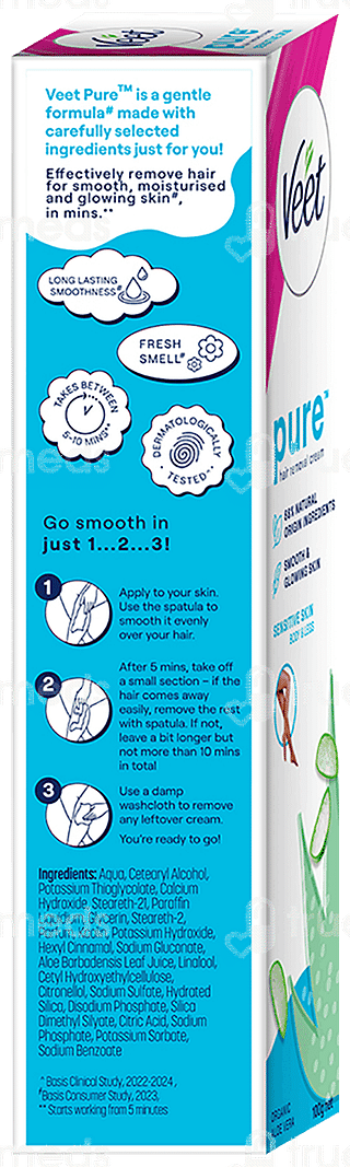Veet Pure Sensitive Skin Body & Full Bikini 100gm Pack Of 3 Hair Removal Cream