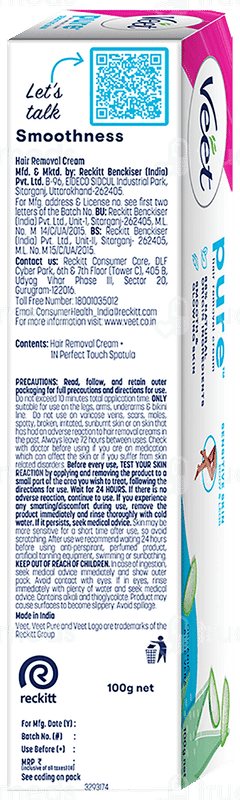 Veet Pure Sensitive Skin Body & Full Bikini 100gm Pack Of 3 Hair Removal Cream