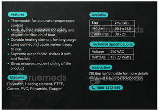Tynor Cure Heating Pad Ortho Regular Grey 1