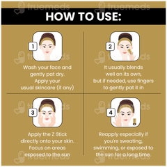 Z Stick Spf 50+ Pa+++ Hybrid Sunscreen Stick 20gm