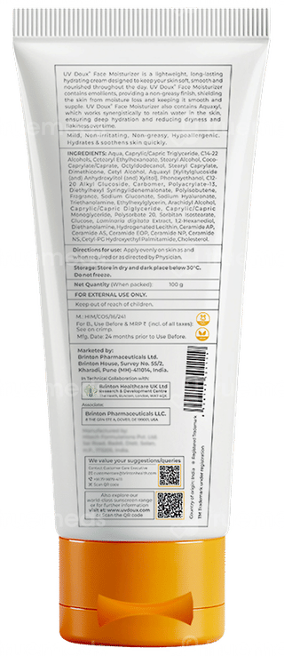 Brinton Uv Doux Face Moisturizer 100gm