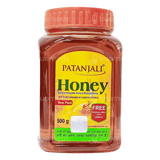 Patanjali Honey 500Gm With Amla Juice 500Ml Free